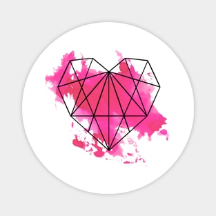 Geometric heart Magnet